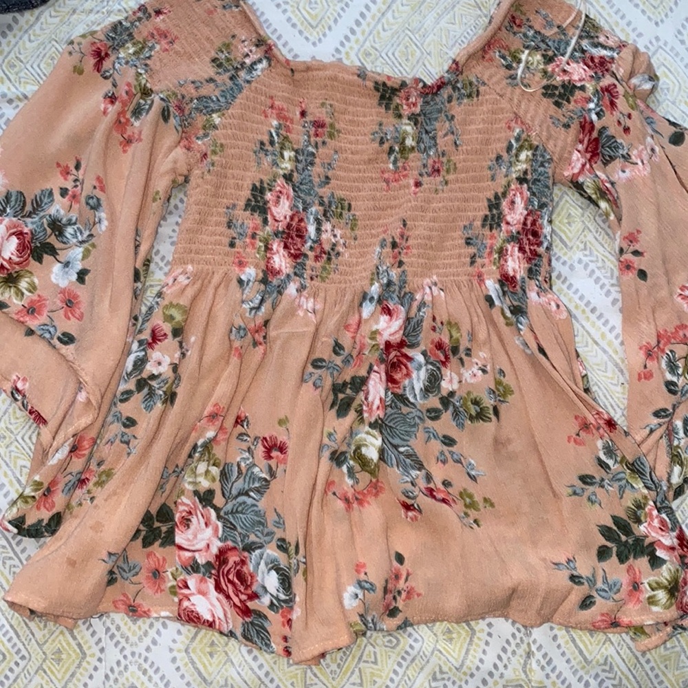 Floral off the shoulders top